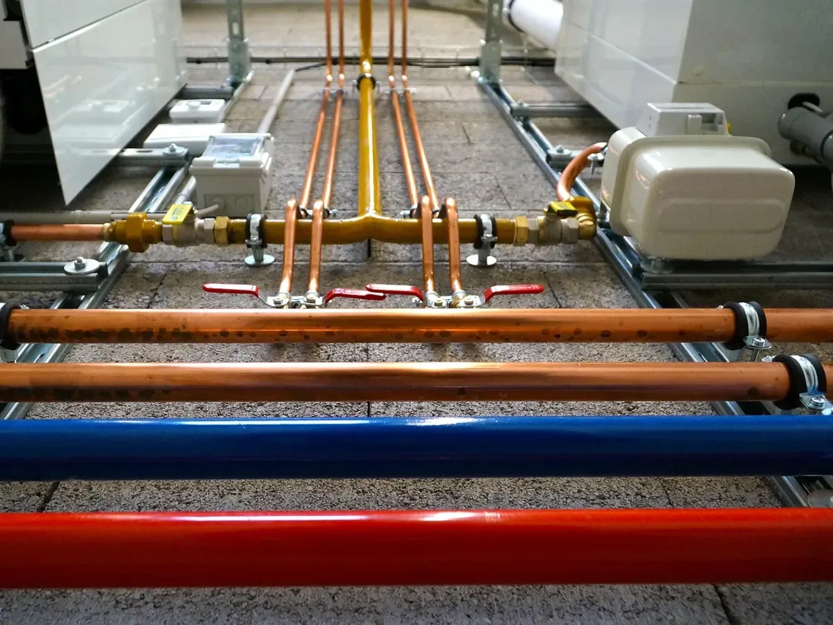 A close look at a residential HVAC unit during a service visit